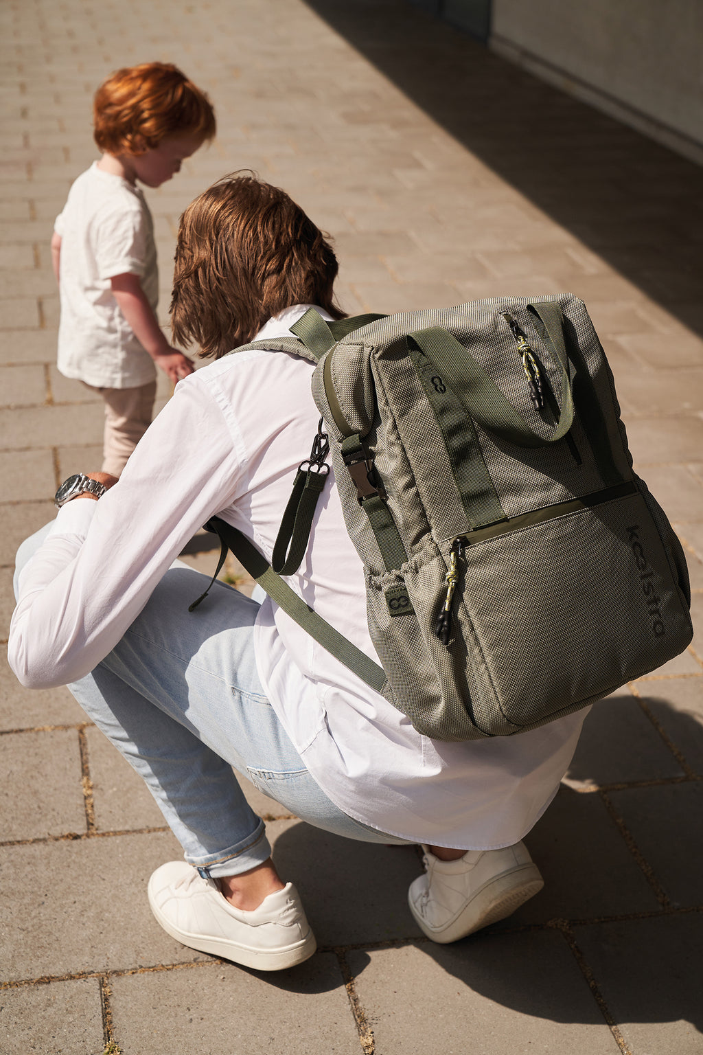 Sac à dos à langer Jippe | Vert
